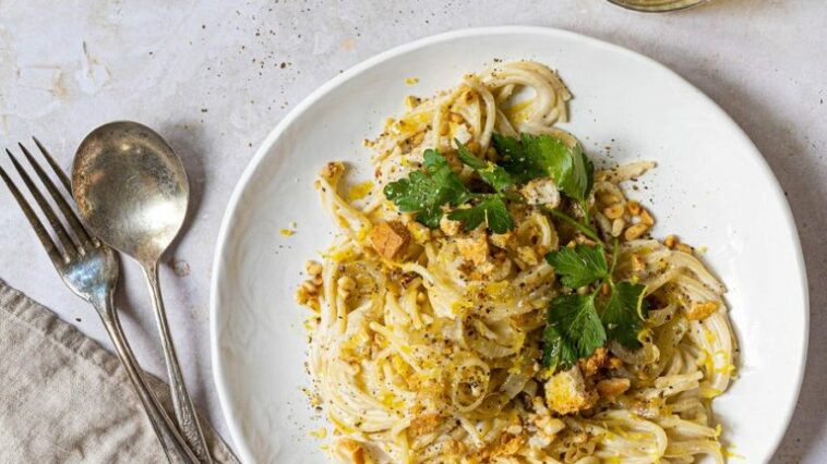 PÂTES CRÉMEUSES AU CITRON